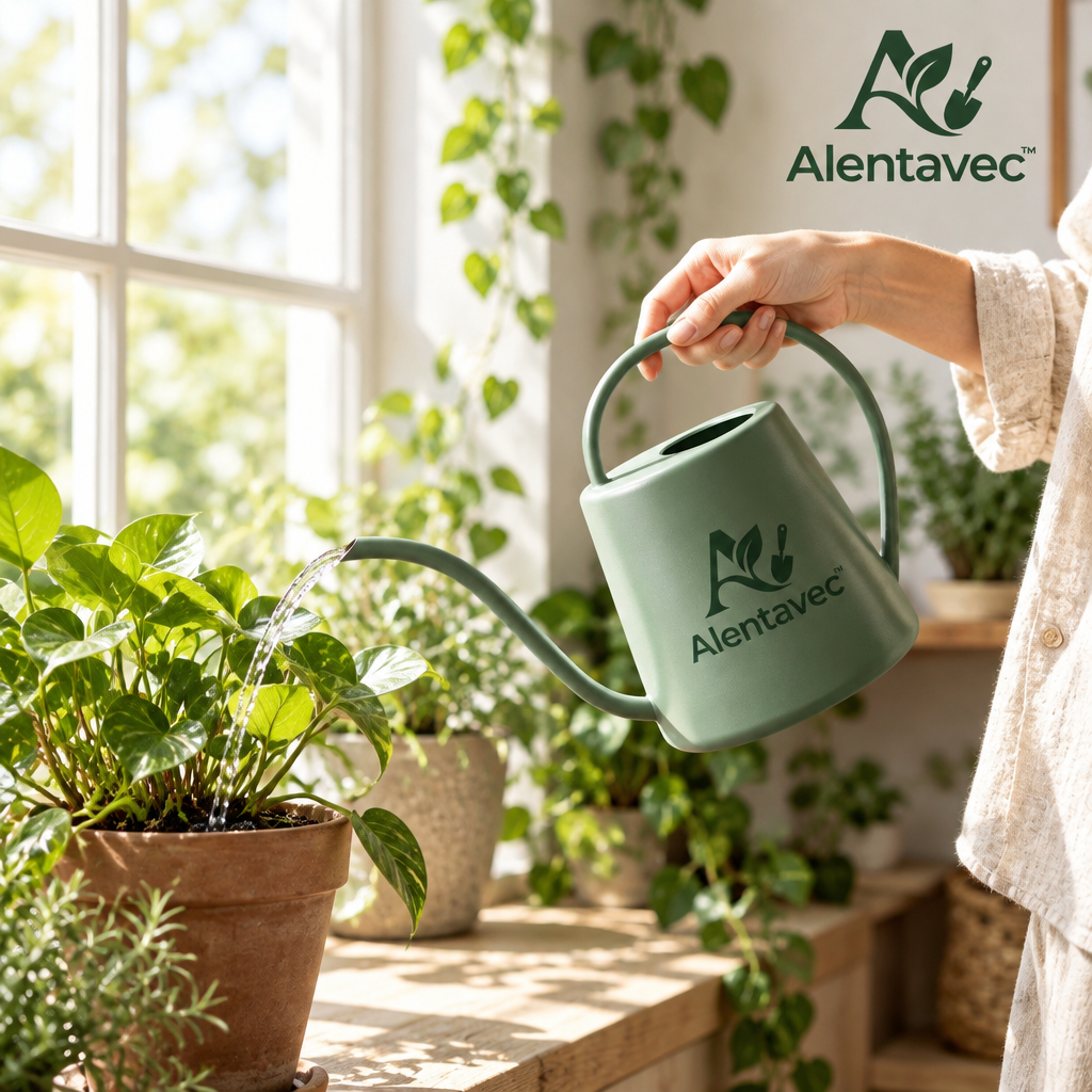 Alentavec™ AquaSpout Long Spout Indoor Watering Can – Precision Watering Pot for Houseplants, Succulents, and Small Flowers