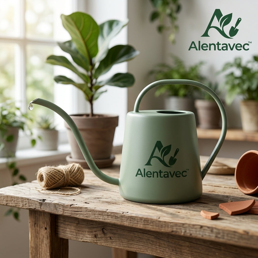 Alentavec™ AquaSpout Long Spout Indoor Watering Can – Precision Watering Pot for Houseplants, Succulents, and Small Flowers