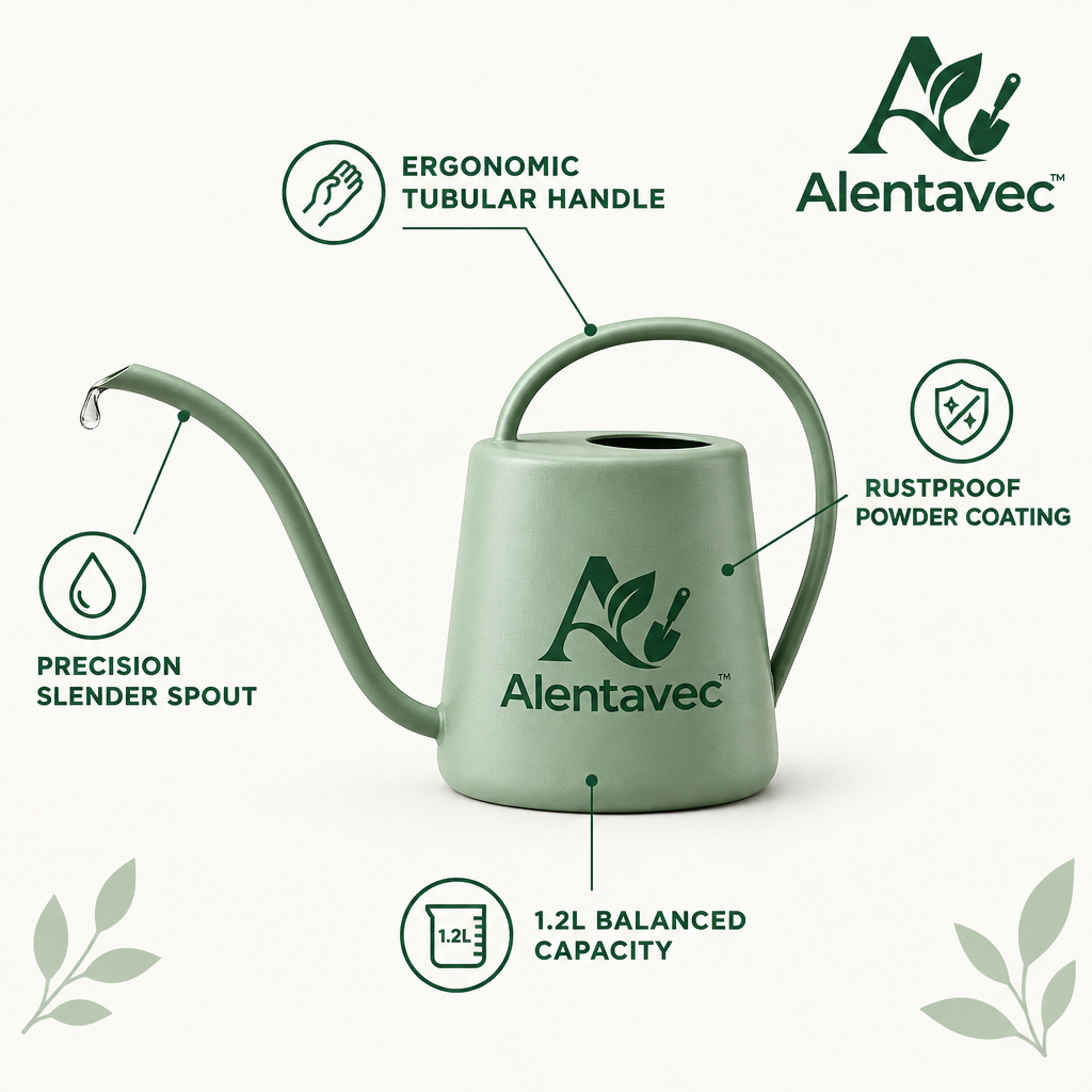 Alentavec™ AquaSpout Long Spout Indoor Watering Can – Precision Watering Pot for Houseplants, Succulents, and Small Flowers