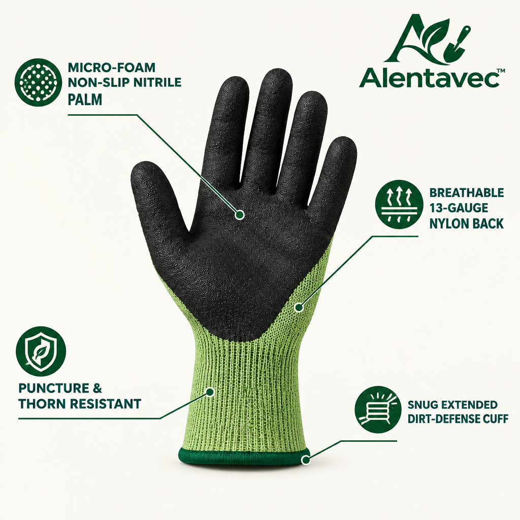 Alentavec™ GripPro Breathable Thorn-Resistant High-Dexterity Gardening Gloves