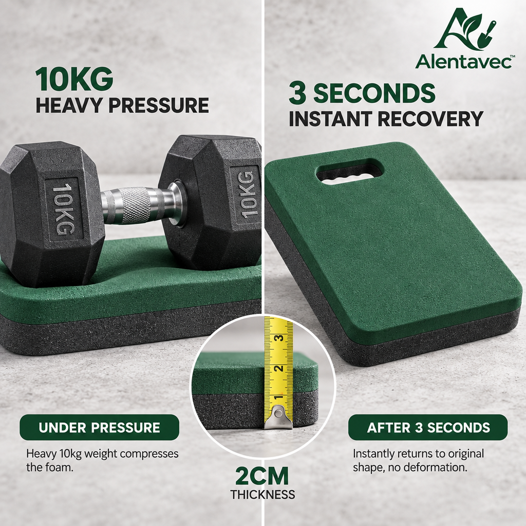 Alentavec™ Extra-Thick High-Density Shock-Absorbing Waterproof Garden Kneeling Pad