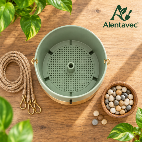 Alentavec™ Self-Watering Hanging Planter with Hidden Water Reservoir