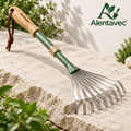Alentavec™ Adjustable Telescopic Stainless Steel Lawn Leaf Rake