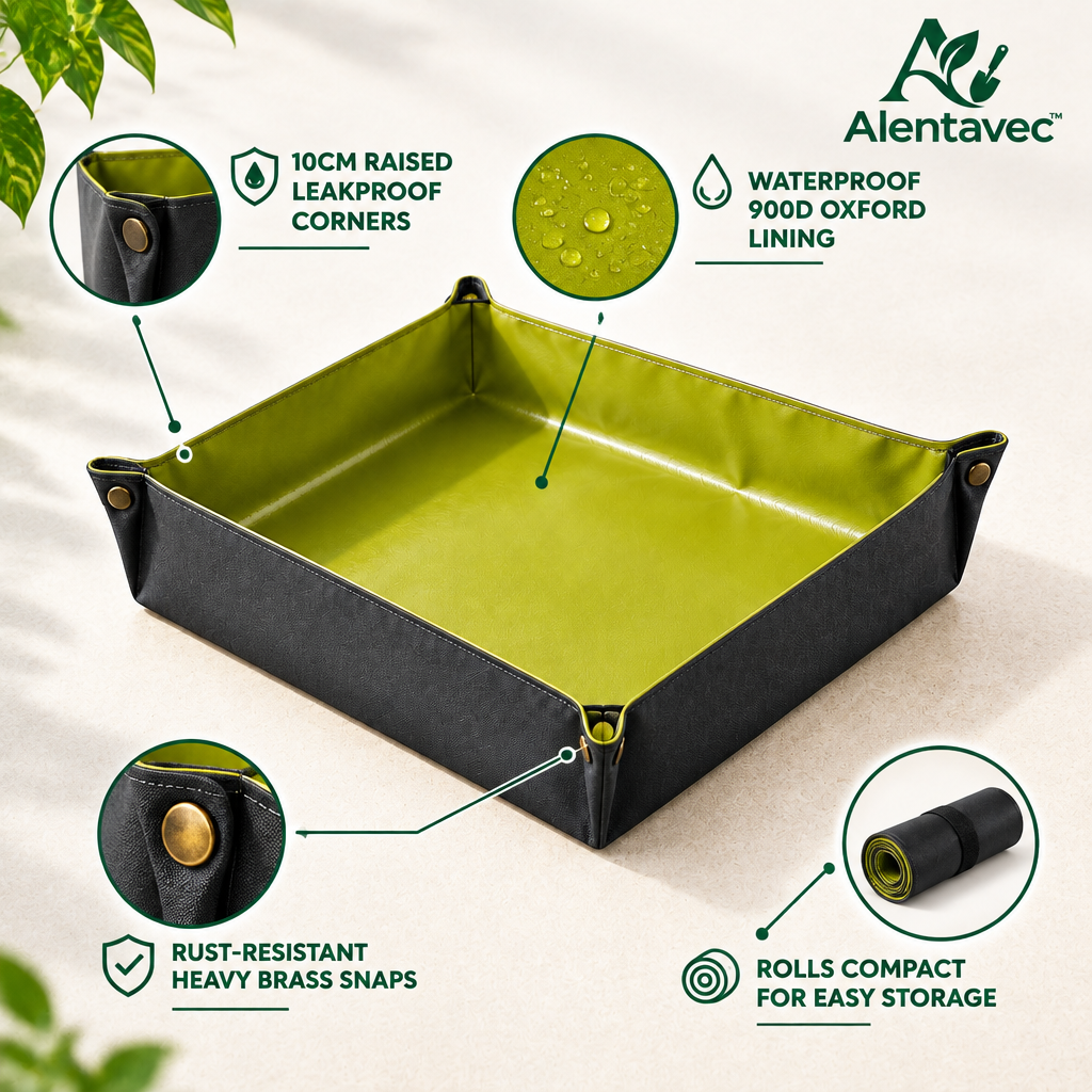 Alentavec™ TerraLock Waterproof Plant Repotting Mat with Snap-Lock Corners