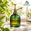 Alentavec™ VelvetMist Vintage Fluted Glass Plant Mister with Brass Pump