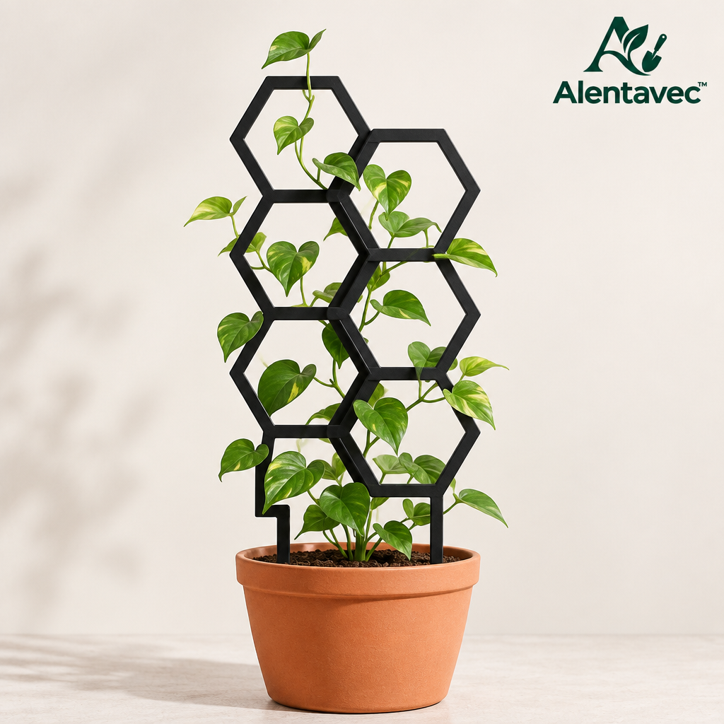 Alentavec™ VineTrellis Modular Hexagonal Metal Plant Trellis for Climbing Plants