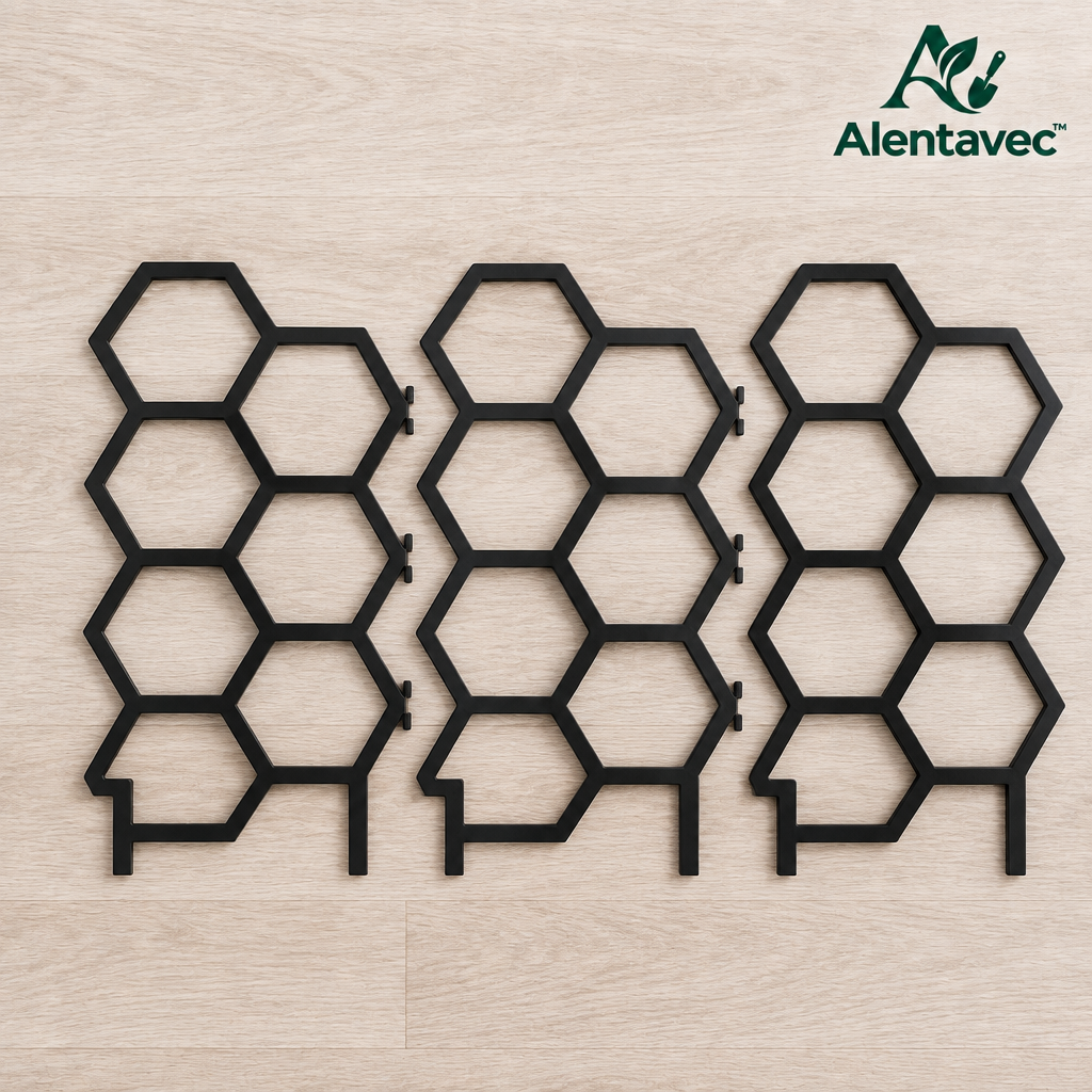 Alentavec™ VineTrellis Modular Hexagonal Metal Plant Trellis for Climbing Plants